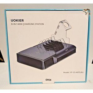 Wireless Charging Station 8 in 1 Multiple Devices Charging Dock AirPod iWatch